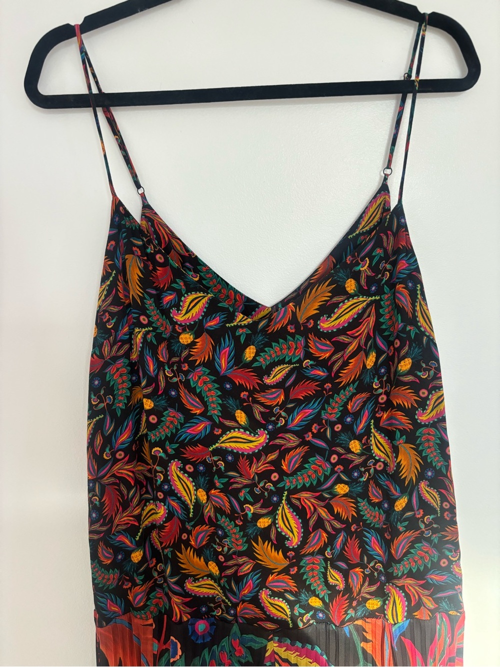 FARM Rio Black Maxi Dress with Multicolor Floral Print | XL - Picture 5 of 8